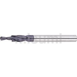 超硬合金钻头 栓孔加工用 /螺纹底孔加工用 台阶型钻头螺・倒角刃型（先端角140°）
