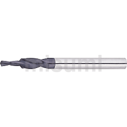 超硬合金钻头 栓孔加工用 /螺纹底孔加工用 台阶型钻头螺・倒角刃型（先端角140°）