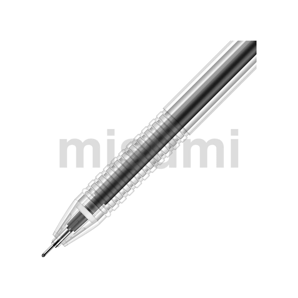 得力半针管中性笔 替芯(12支笔 12支替芯)黑 0.5mm 33205