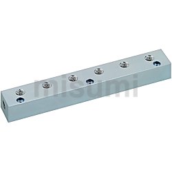 Manifold Block for Hydraulic/Pneumatic Use, Side-Through Hole, Top Port Type