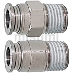 冷却水用快速接头 -整体式高温型/耐热120℃/外六角肩直接头 内六角孔直接头-