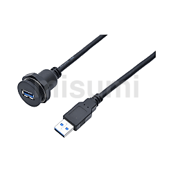 经济型 面板安装型USB3.0(USB2.0兼容)转接头带线 开孔尺寸22mm