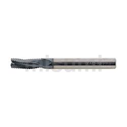 超硬合金立铣刀 TiAlN涂层 粗加工型 细齿纹距/标准刃长型
