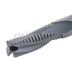 超硬合金立铣刀 TiAlN涂层 粗加工型 细齿纹距/标准刃长型