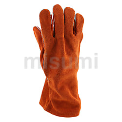 锈橙色电焊手套