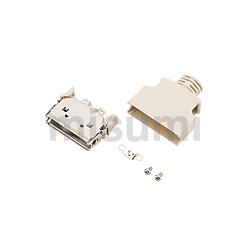 EMI对策罩壳 IEEE1284规格/MDR型/快速锁定型/树脂制/高品质/压接型插针连接器用
