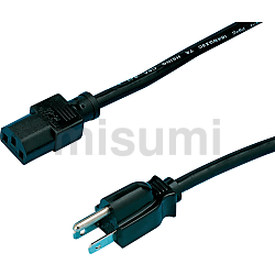 美国规格3芯2端带插头插口电源线 AC型/带直插(A型插头+C13插口)