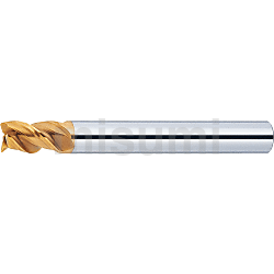 超硬合金立铣刀 TS涂层 平头型 3刃・45°螺旋角/超短刃型 -可进行各种追加工-