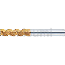超硬合金立铣刀 TS涂层 平头型 3刃・45゜螺旋角/标准刃长型 -可进行各种追加工-