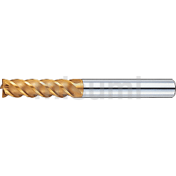 超硬合金立铣刀 TS涂层 平头型 4刃・45゜螺旋角/标准刃长型 -可进行各种追加工-