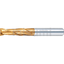 超硬合金立铣刀 TS涂层 平头型 2刃/刃长3D（标准刃长）型 -可进行各种追加工-