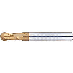 超硬合金立铣刀 TS涂层 球头型 2刃/标准刃长型 -可进行颈部避让追加工-
