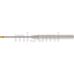 超硬合金立铣刀 TS涂层 球头型 3刃/长颈型 -可自由指定颈长-