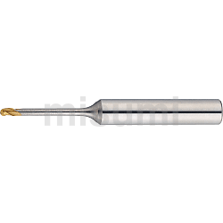 超硬合金立铣刀 TS涂层 球头型 3刃/长颈型 -可自由指定颈长-