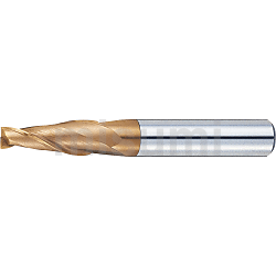 超硬合金立铣刀 TS涂层 锥型 2刃/标准刃长型