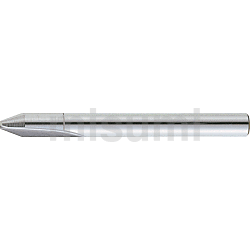 自由指定直刃型立铣刀 硬质合金直刃型立铣刀 2刃・倒角型 先端直径指定型