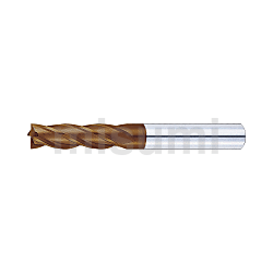 XCP涂层硬质合金平头型立铣刀　高硬度钢加工用・4刃/刃长2.5D型・标准刃长型
