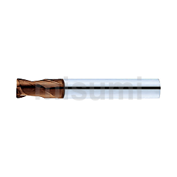 超硬合金立铣刀 XCP涂层 圆弧角型 高硬度钢加工用 2刃/超短刃颈部避让型
