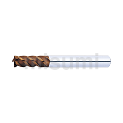 超硬合金立铣刀 XCP涂层 圆弧角型 高硬度钢加工用 （高效率型）_4刃/刃长2.5D型_标准刃长型
