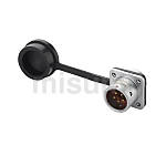 MWP系列面板安装型插座(法兰型) 金属快速插拔防水连接器