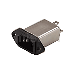 带滤波器小型输入型插头(公) 面板安装型(C14)