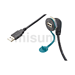 面板式弯头型USB线束 USB3.0