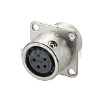 PRC03系列面板安装插座(法兰型) 金属快速插拔连接器