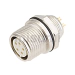 R04系列面板安装插座(隔板型) 金属螺纹防水连接器