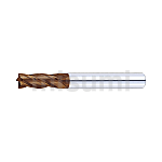 XCP涂层硬质合金平头型立铣刀　高硬度钢加工用・4刃/刃长2.5D型・标准刃长型