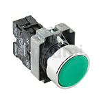 按钮 XB2B金属系列弹簧复位平头按钮直径22mm