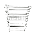 9件英制全抛光两用扳手组套