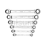 6件全抛光双梅花快扳组套