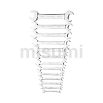 13件全抛光双开口扳手组套