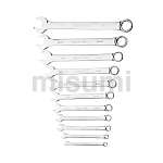 11件英制全抛光两用扳手组套