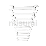 双开口扳手 组套 10件全抛光