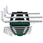 球头内六角扳手 组套 9件加长