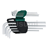 9件铬钒钢加长内六角扳手组套