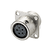 PRC03系列面板安装插座(法兰型) 金属快速插拔连接器