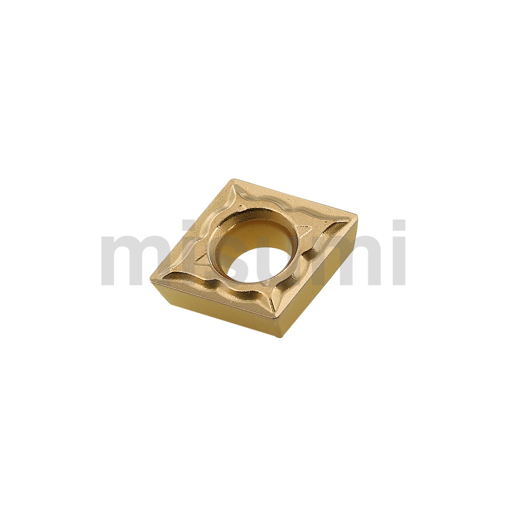 80°菱形正角有孔软钢精～半精加工用车削刀片cpmt(xq)