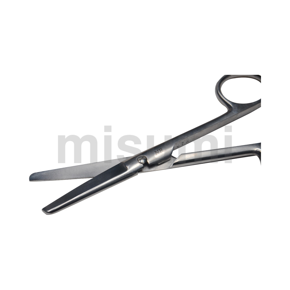 高级钝头弯剪刀(不锈钢制)