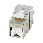 面板型插座 免工具型(STP用/CAT6A用)/有防尘罩/无防尘罩/中继插座型