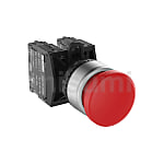 按钮 HMP高寿命/高防护系列/φ22金属环蘑菇头型/无LED/带LED/操作部尺寸φ30