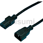 欧盟规格3芯2端带插头插口电源线 AC型/带直插(C14插头+C13插口)