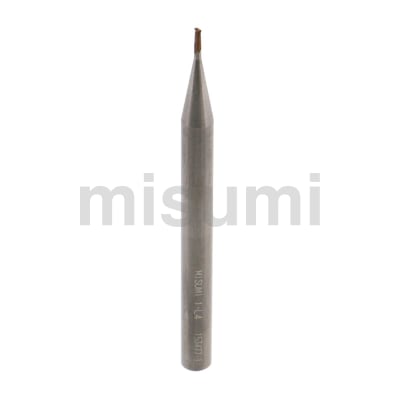 XCP涂层硬质合金平头型立铣刀 高硬度钢加工用 2刃/超短刃 长颈型 深肋槽加工用