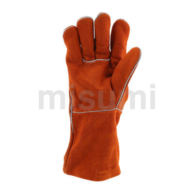 锈橙色电焊手套