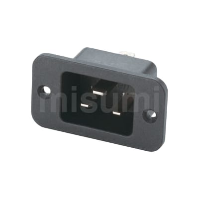 AC小型输入型插头(公) 面板安装型/螺钉固定型(C20)