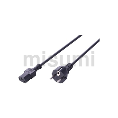韩国规格3芯2端带插头插口电源线 AC/带直插(SE型插头+C13插口)