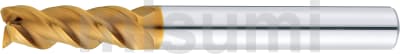 超硬合金立铣刀 TS涂层 平头型 3刃・45゜螺旋角/SR刃长型 -可进行各种追加工-