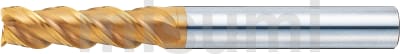 超硬合金立铣刀 TS涂层 平头型 3刃・45゜螺旋角/标准刃长型 -可进行各种追加工-