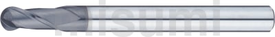超硬合金立铣刀 TiAlN涂层XAC 球头型 2刃/短刃型